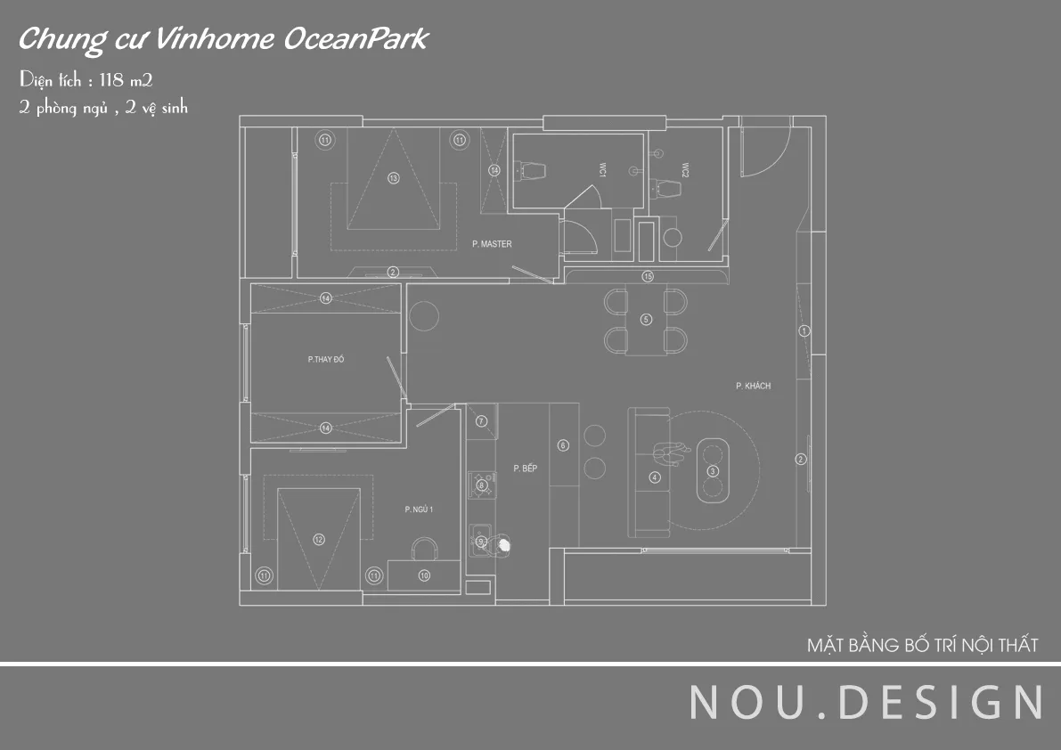 CHUNG CƯ OCEANPARK 118M2